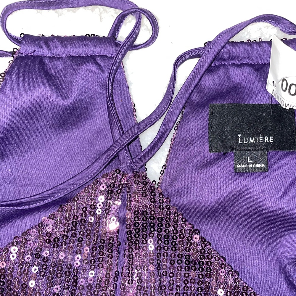 Lumiére purple sequin blouse - Picture 3 of 7